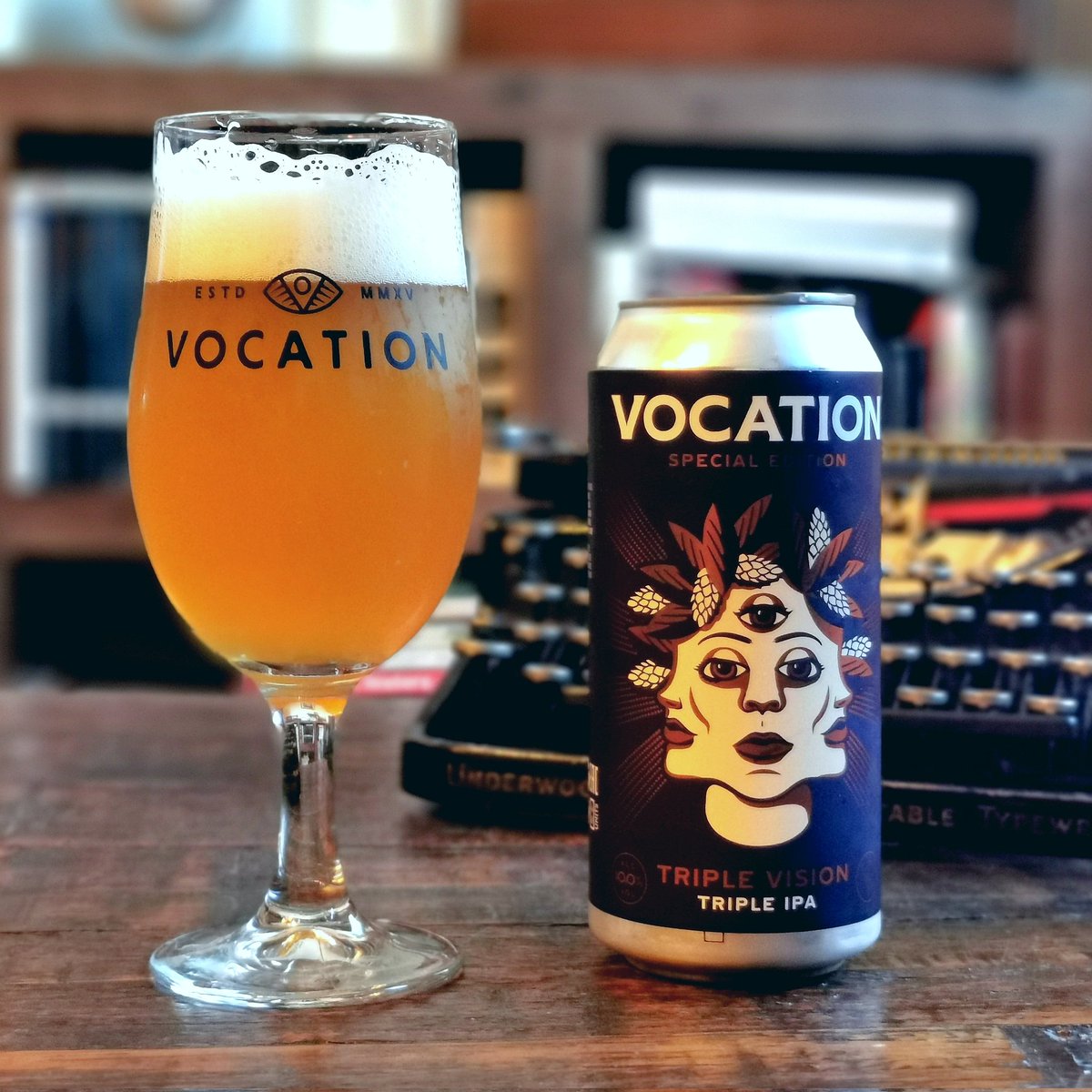 BrewerMotley's tweet photo. A big beer this one at 10%! @vocationbrewery #ipa #craftbeer https://t.co/WC9TbDorvq