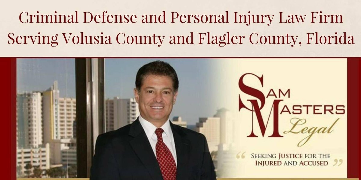 SamMastersLegal's tweet image. Sam Masters Legal proudly serves Volusia and Flagler County with over 35 years experience.