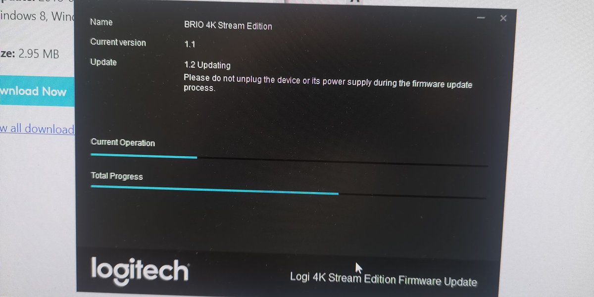 joncampling's tweet image. Updates are installing 🤞

#LogitechBrio