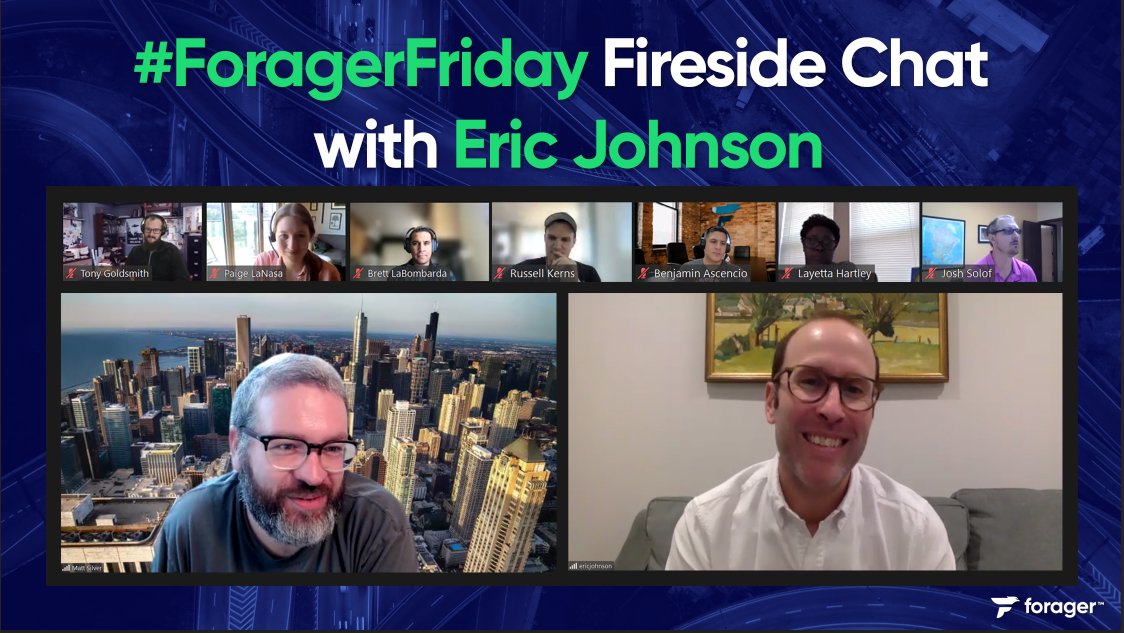 ForagerSCS's tweet image. &quot;What is automatable now, and what is automatable in ten years - that&apos;s where true industry disruption lies.&quot; Thank you again to @JOC_Updates Senior Technology Editor @LogTechEric who joined us for a #ForagerFriday fireside chat full of #logtech insights!