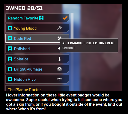 gh0stish's tweet image. some little UI things i think should be added to #ApexLegends. what do yall think? @PlayApex