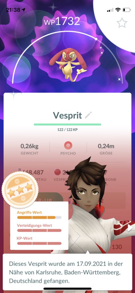 therealdoschpin's tweet photo. My First Shiny mesprit 🥰🥳🥳 #Pokemon #PokemonGOfriends #Pokemon25 #PokemonGOraid #pokemongomesprit #pokemonGO #PokemonGO https://t.co/oKD9Jzif3F