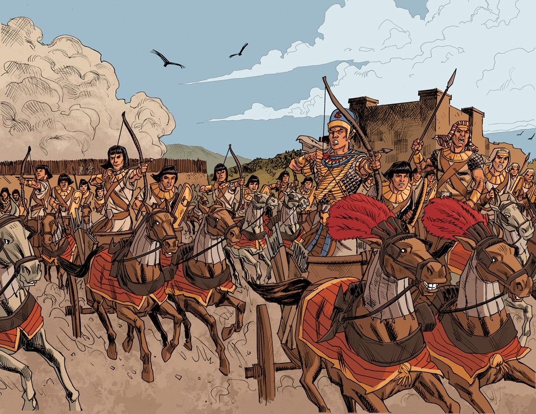 Включи рава. Таласская битва 751. Битва при Мегиддо 1457 до н э. Битва при Кадеше Джузеппе Рава. Древний Египет сражение Кадеш.