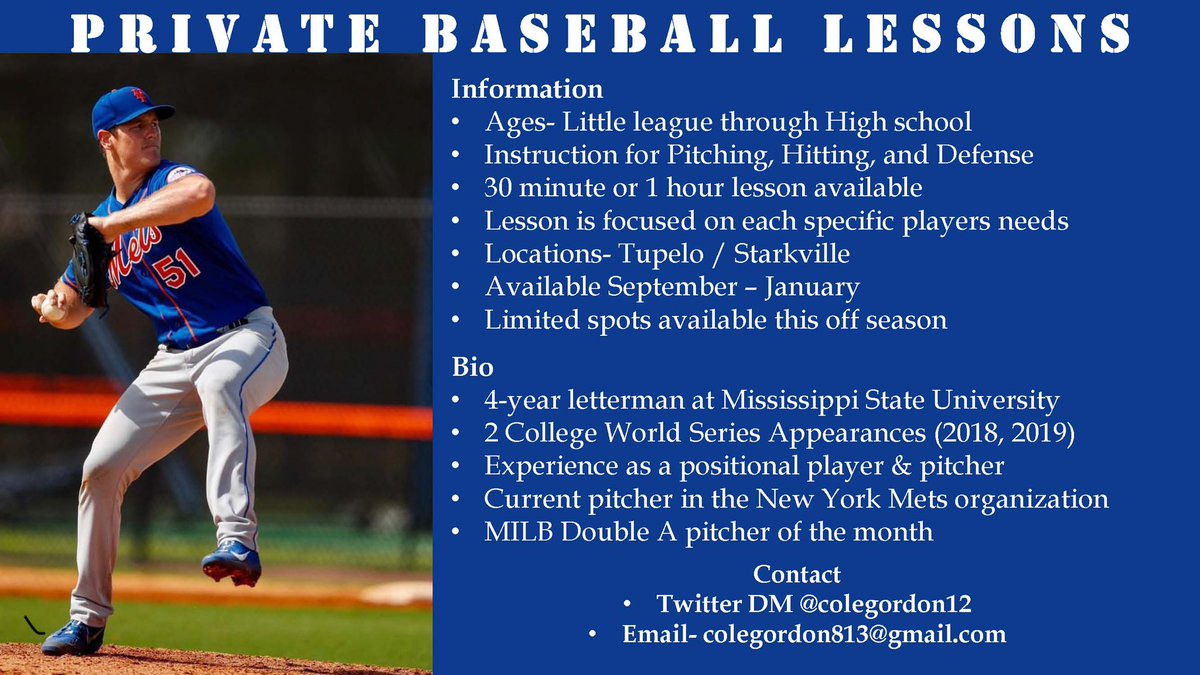 I’ll be back available for lessons starting Monday, September 20th! Message me for price, unfortunately I’ll be doing less spots than last year!