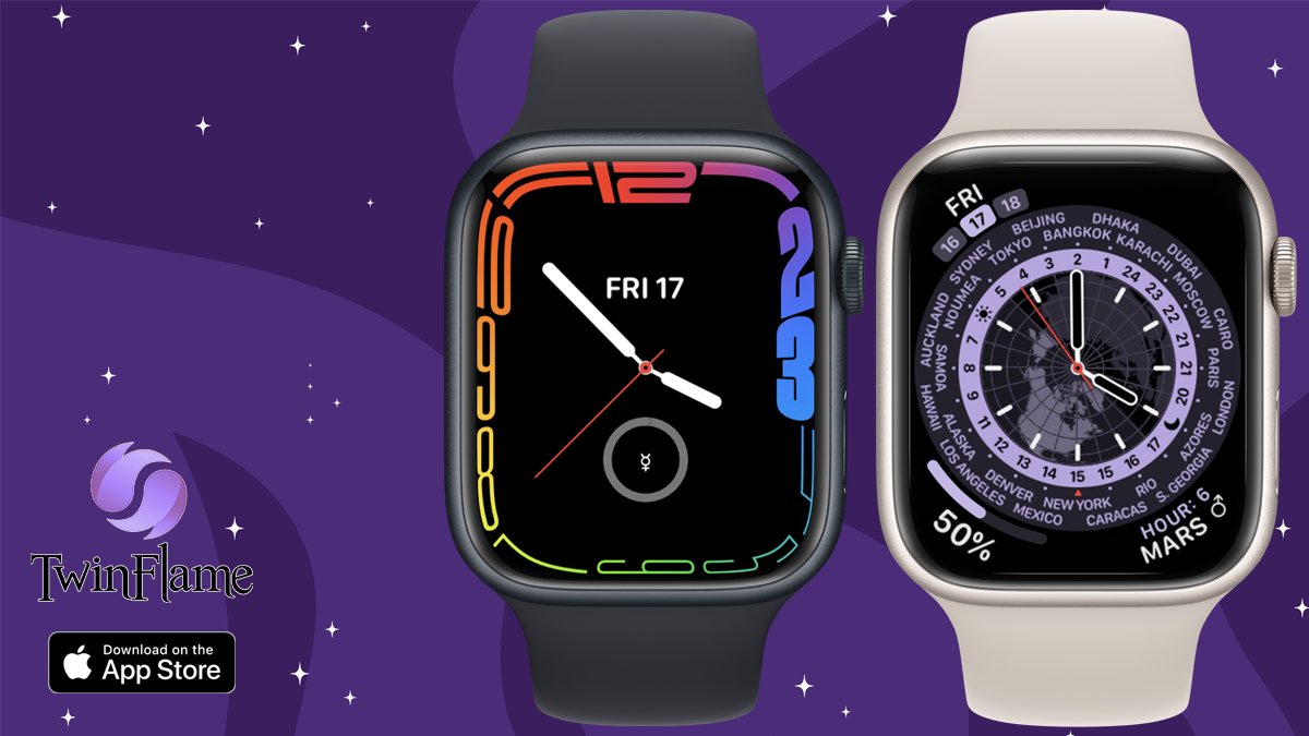 TwinFlameiOS's tweet photo. TwinFlame is ready for WatchOS 8 and Apple Watch Series 7!
v2.53 is out now!!
https://t.co/OjPYRdWehu
#Apple #AppleWatch #AppleEvent #AppleWatch7 #AppleWatchSeries7 #astrology #planetaryhours #watchapp #outnow #AppStore https://t.co/oAcaSCqfeO