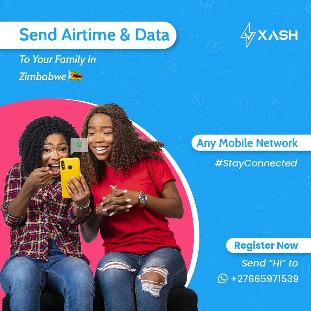 XashPay's tweet image. Send Airtime &amp;amp; Data Bundles to your friends and family in Zimbabwe 🇿🇼🇿🇼🇿🇼🇿🇼🇿🇼
Econet, NetOne &amp;amp; Telecel

Transact Instantly , simply register on Whatsapp +27655971539

Intrested Businesses, Merchants or Individuals can register easily.

#xashpay #zimbabwean  #SouthAfrican