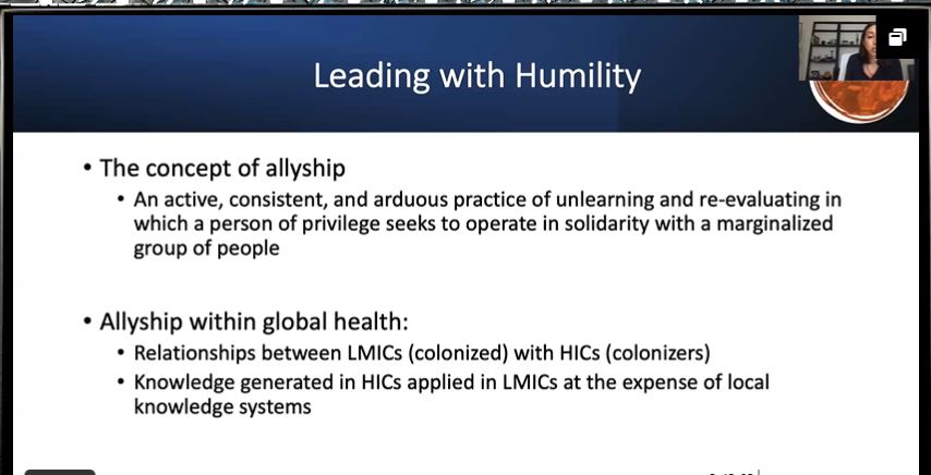 shalinivinod13's tweet photo. @daniellerodin presents on the importance of leading with humility and what allyship means in #globaloncology #globalRT #RANZCRASM2021. Inspiring presentation. https://t.co/OHOmis6roB