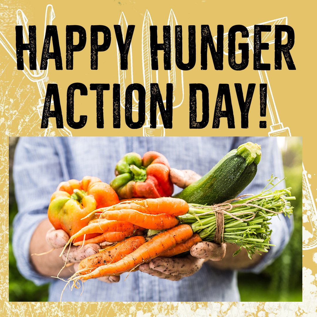 Today is #HungerActionDay , and people are stepping up today to replenish food banks and anti-hunger campaigns. We want to help our members give: we urge all who can donate garden produce to use @AmpleHarvest to locate food pantries that accept garden harvests!