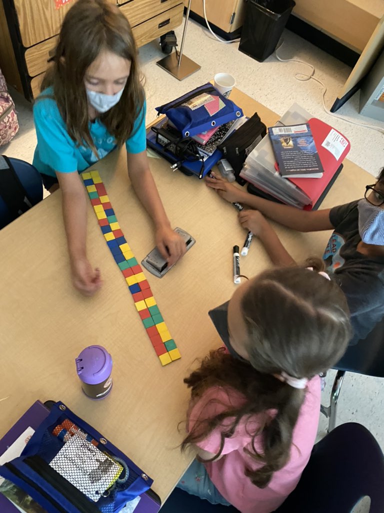 mcdsclass's tweet image. This week we learned more characteristics of numbers. We used tiles to help help us determine factors of numbers and prime numbers! Look at these mathematicians! @haycockcougar #hayfam #primeorcomposite