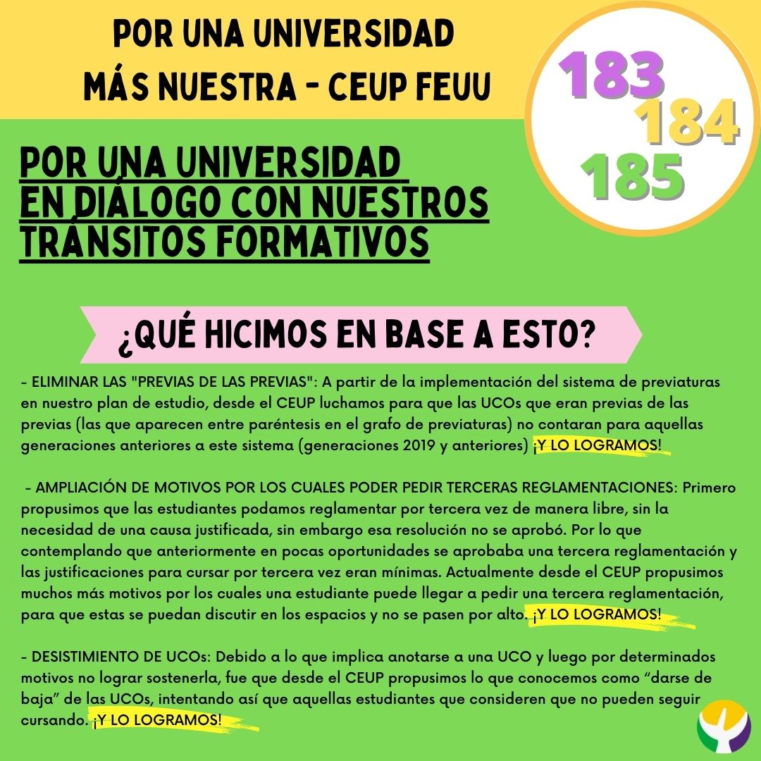 CeupFeuu's tweet photo. Buenasss✨
Vamo que es viernes!!

Lento pero seguro vamos compartiendo lo que hemos hecho y lo que queremos seguir haciendo. Por acá va algo respecto a nuestra formación

Recordamos que las discusiones y resoluciones del CEUP son colectivas
Por una Universidad más nuestra
💜💛💚 https://t.co/hv3FfX87zt