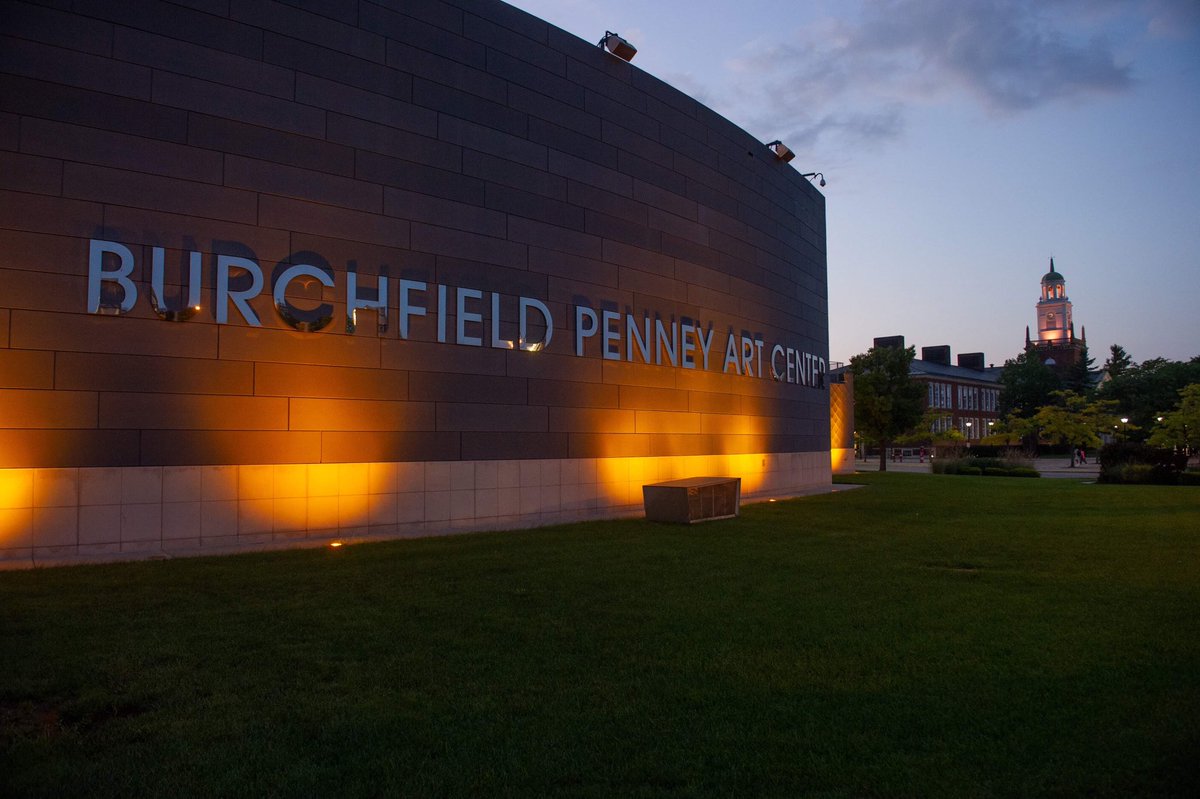 buffalostate's tweet photo. 🧡🧡 Check out our own Rockwell Hall, @WFPlanetarium, and @BPArtCenter illuminated orange for Buffalo State College Day today, which kicked off our year-long #BuffState150 celebration! https://t.co/cGVznEexCO