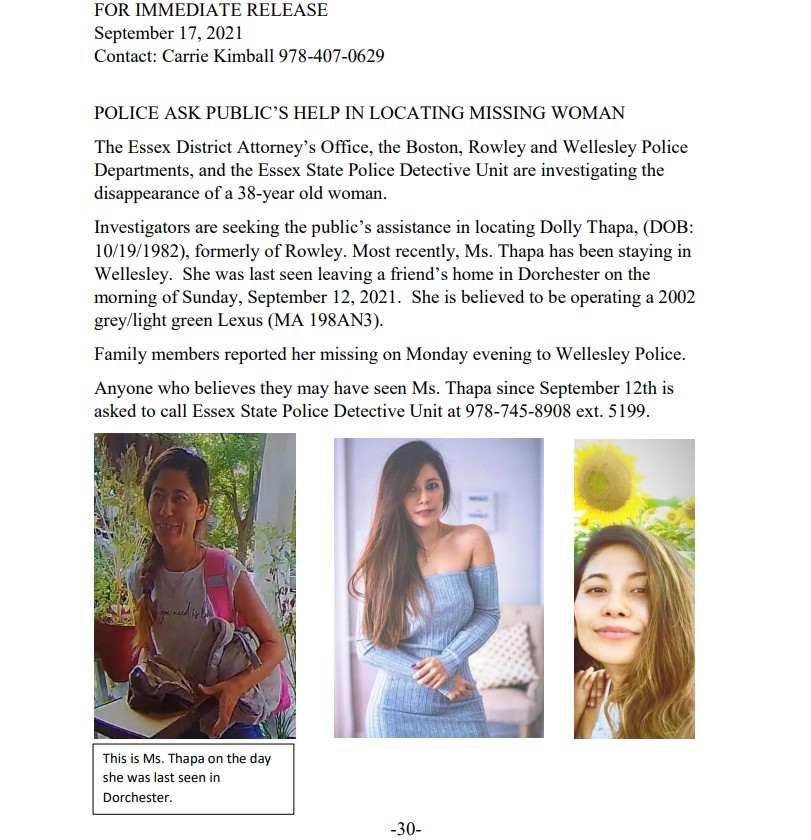 Massachusetts State Police (@massstatepolice) on Twitter photo STATE POLICE DETECTIVES ASK PUBLIC’S HELP IN LOCATING MISSING WOMAN
mspnews.org/2021/09/17/sta… STATE POLICE DETECTIVES ASK PUBLIC’S HELP IN LOCATING MISSING WOMAN
mspnews.org/2021/09/17/sta…