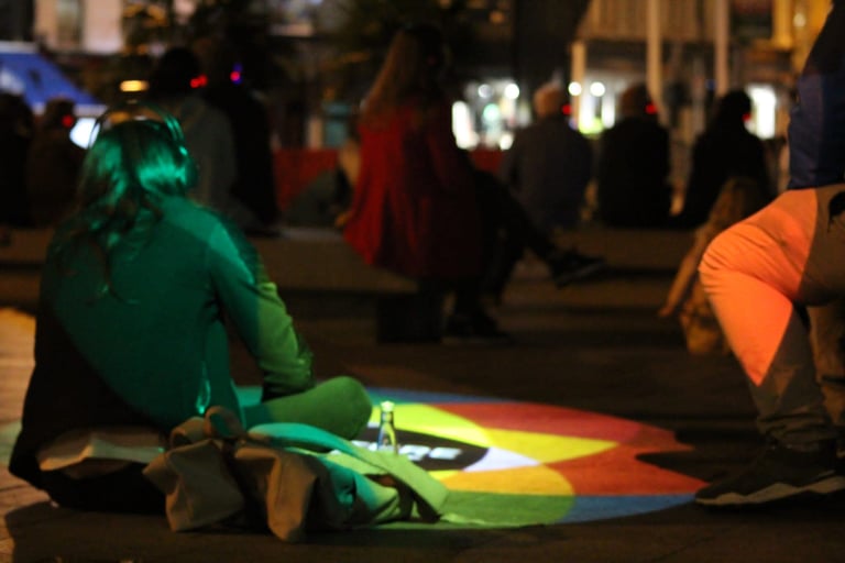 There's still lots to see and do at this year's #CultureNightDublin! <a href="/GiveUsTheNight/">Give Us The Night</a> beginning now with Nightvsion at Meeting House Square.