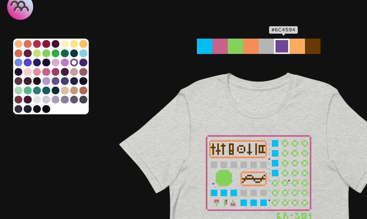 modular_motel's tweet photo. Working on a little #pixelart t-shirt design app for our shop. #er301 https://t.co/FhilfQfkLQ