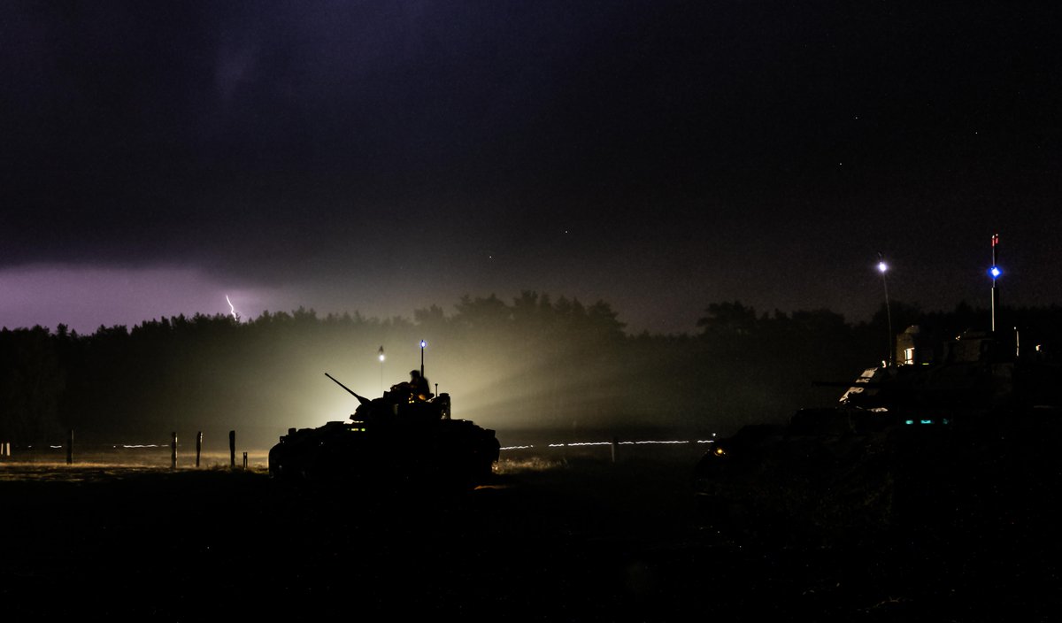 USArmyEURAF's tweet photo. Thor agrees... a night live-fire exercise at Konotop range, Drawsko Pomorskie Training Area, Poland, with the 1st Armored Brigade Combat Team, 1st Infantry Divion, is pretty cool!
#StrongerTogether 💪
What do you think, @Marvel? https://t.co/recQwWKQ2r