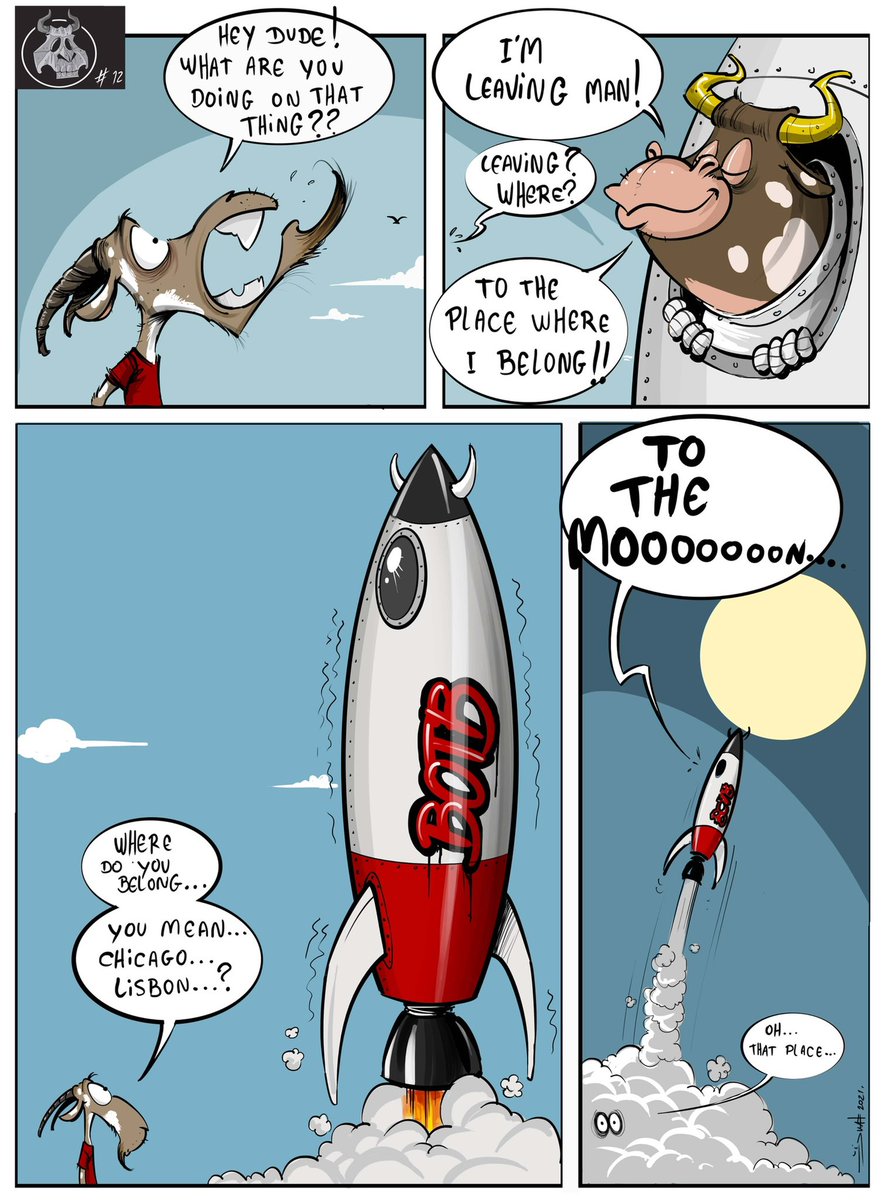 BullsOnTheBlock's tweet photo. Our final comic strip in the 12 strip collection. Details on how to get a comic book in our Discord. 💯 https://t.co/O7d5tHoyVo