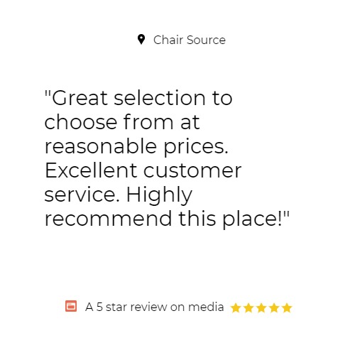 chairsource's tweet image. "Great selection to choose from at reasonable prices. Excellent customer service. Highly recommend this place!"