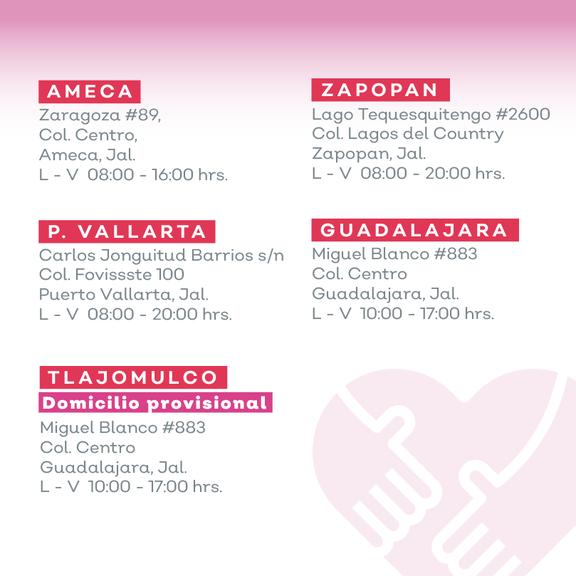 IgualdadJalisco's tweet photo. En caso de estar en una situación de violencia acércate, no estás sola.
A través de nuestros servicios te ofrecemos asesoría, atención y acompañamiento que te brindaran opciones, alternativas y herramientas para resolver tu situación o problemática. https://t.co/40TdukuI4f