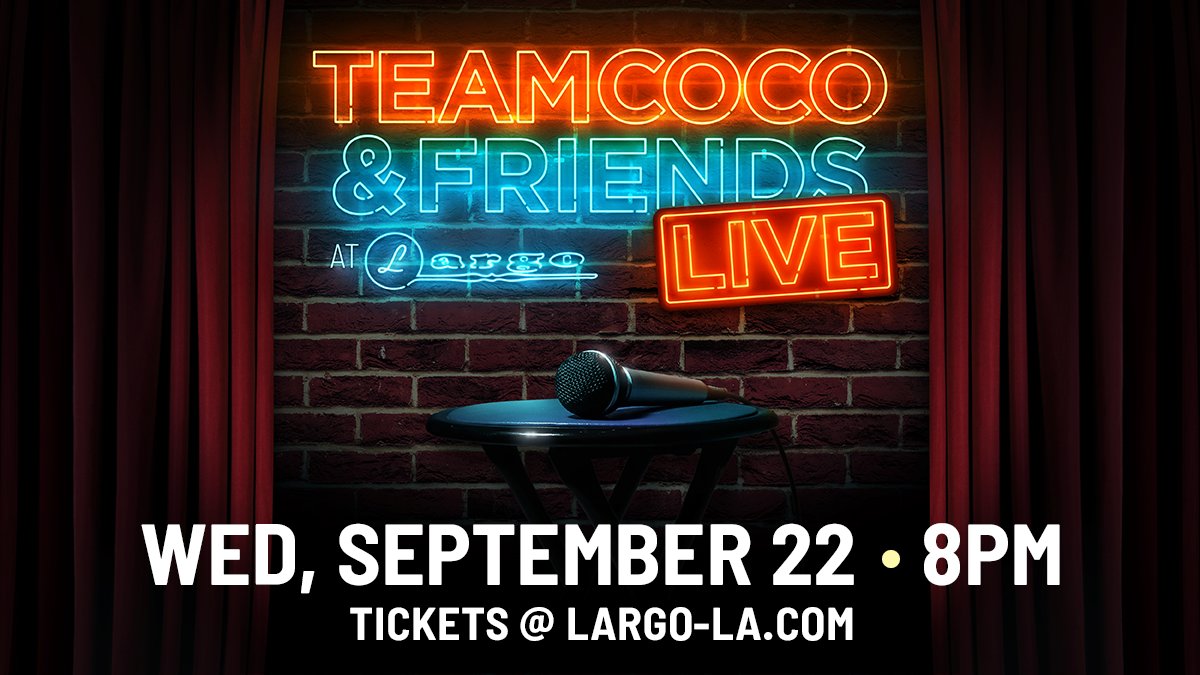 Team Coco LIVE tweet media