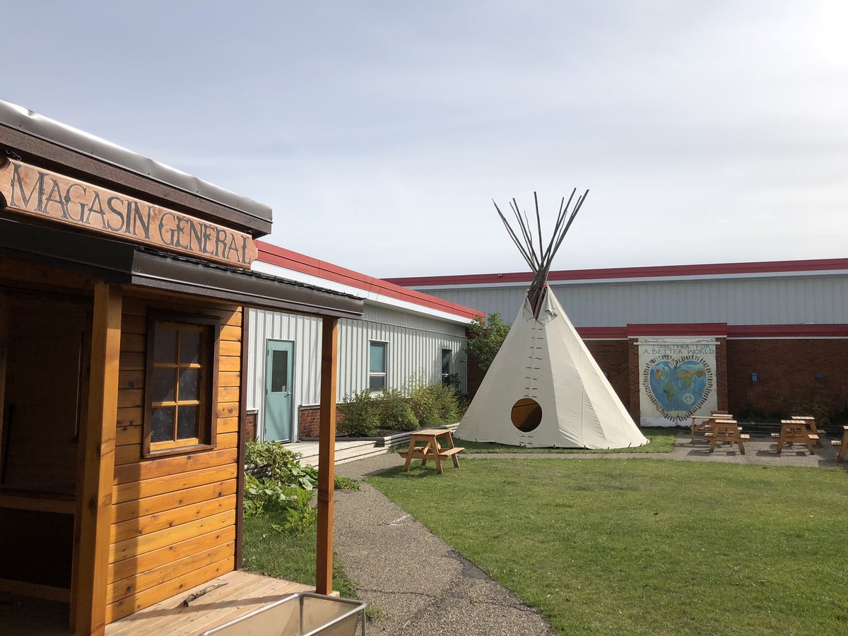 Thanks to the help from our partners at <a href="/CSC_SCC_en/">Correctional Service</a> Bowden, our <a href="/EJSMSchool/">Ecole J S McCormick</a> tipi is back! <a href="/WCPS72/">Wolf Creek Schools</a>