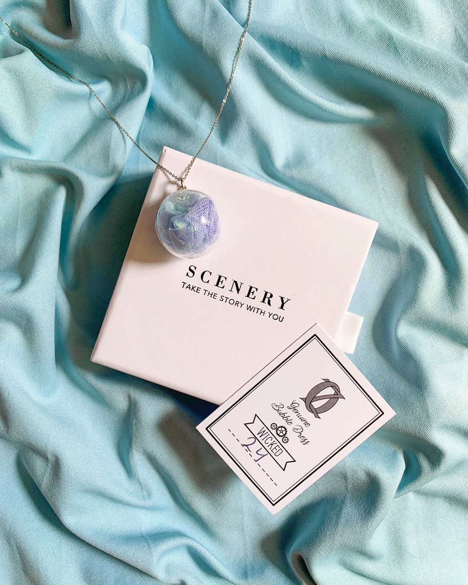 WE COULDN’T BE HAPPIER! The Glinda Bubble Necklace has just bubbled up on our website! Own your own piece of Glinda’s Bubble Dress!