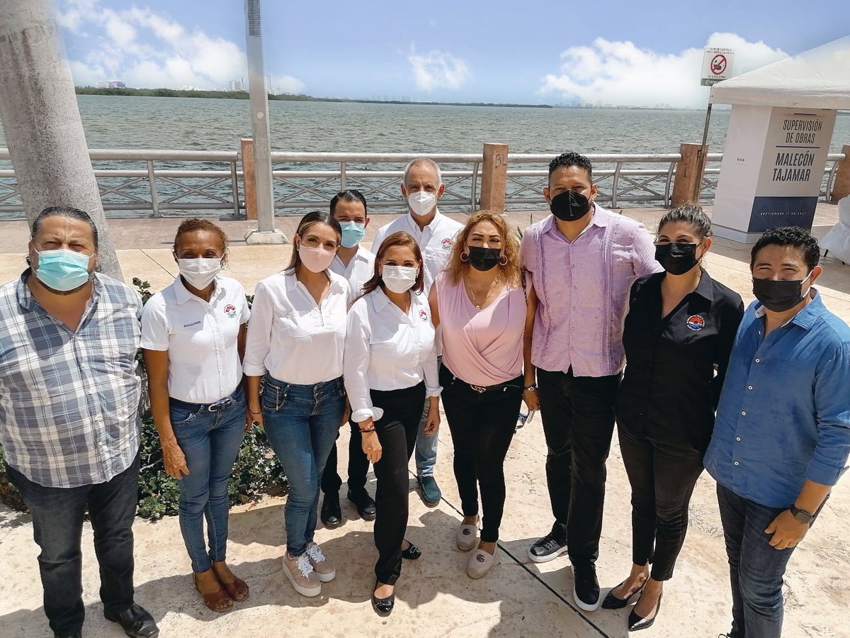 AlexLunaLopez's tweet photo. Supervisamos los avances de las obras en Malecón Tajamar, un trabajo en conjunto.
Fonatur, ciudadanía y el gobierno municipal. https://t.co/241tbyqxXC