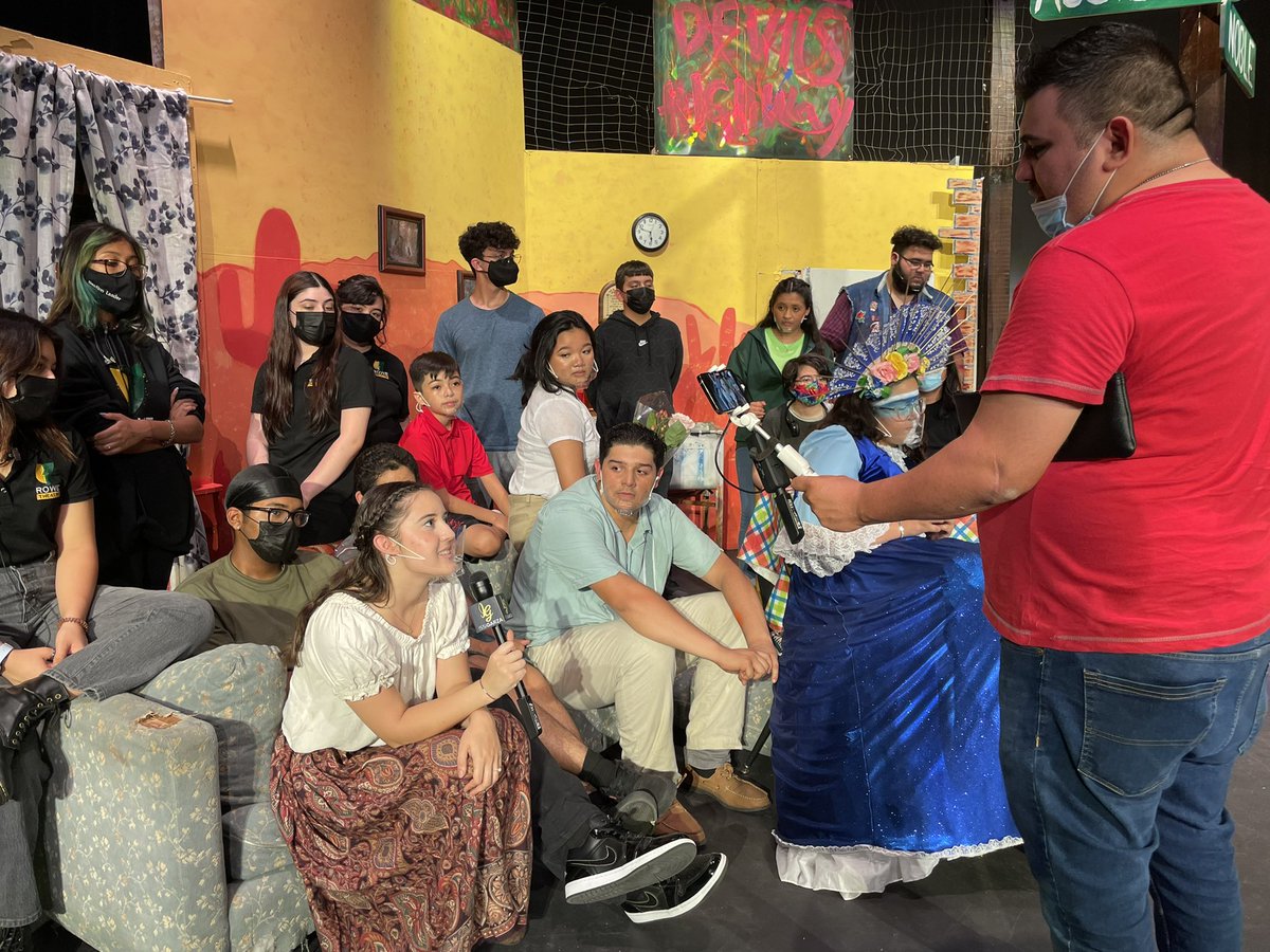 RoweTheatre's tweet photo. We are so proud of all of our cast and crew for such a successful opening night!! Thank you to Issi Garza Magazine for interviewing our company!! We will be having a segment on 102.5 La Ley Radio Station and on Noticias Del Valle on Univision!! https://t.co/J8W7bXazyn
