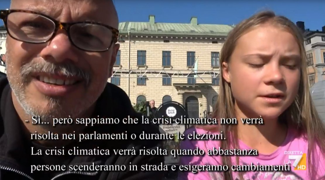 welikeduel's tweet photo. "La crisi climatica verrà risolta quando abbastanza persone scenderanno in strada ed esigeranno cambiamenti" @GretaThunberg 

#propagandagreta #propagandalive https://t.co/HVr3nCGX4t