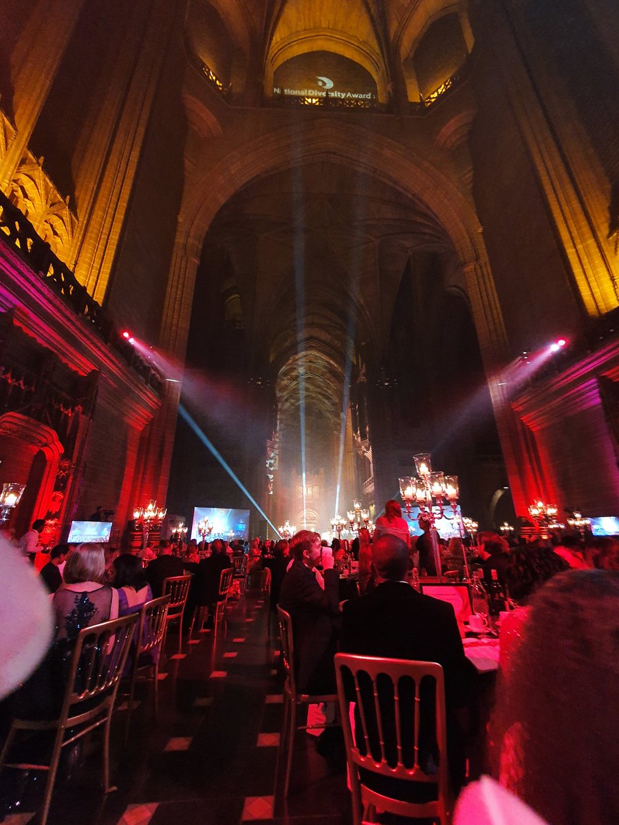 Loving the venue tonight fir the National Diversity Awards #NDA20