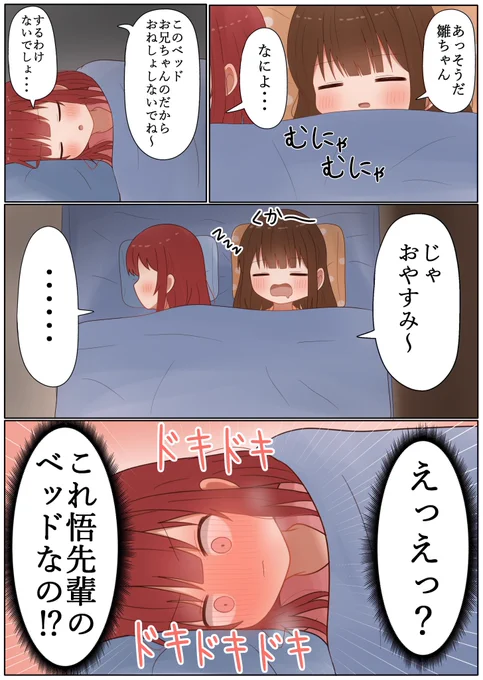 これお兄ちゃんのベッドだから～ 