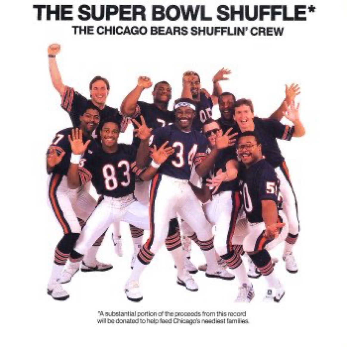 If we talking diss tracks,  The '85 Bears dropped a song about winning the Super Bowl in the middle of the season, then WON THE SUPER BOWL. They released a song shitting on everyone in the league, then backed it up.

There are zero studio gangstas in this photo

Thread time..🧵