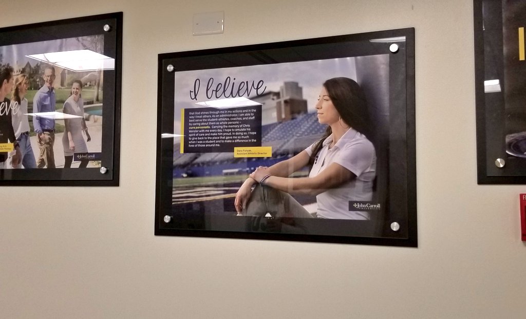 Blessed to have been asked by <a href="/JCUMinistry/">JCU Campus Ministry</a> to be apart of the "I Believe" campaign. I love this institution and its committment to cura personalis. 💙💛 #WenzlersWarriors