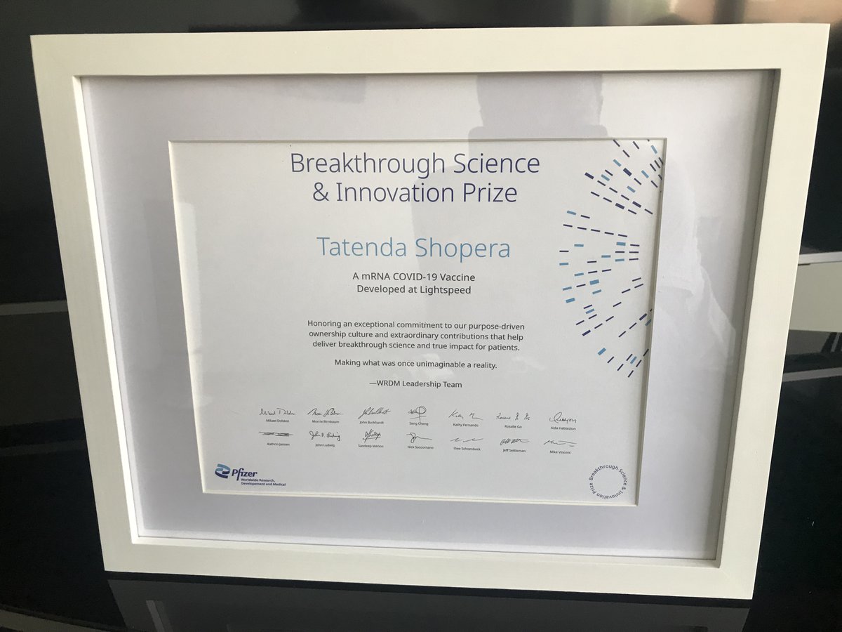 If I've seen further, it is by standing on the shoulders of giants. Very excited and humbled to receive this prestigious prize today, the journey has been long but rewarding. To the aspiring young scientists, it's possible.