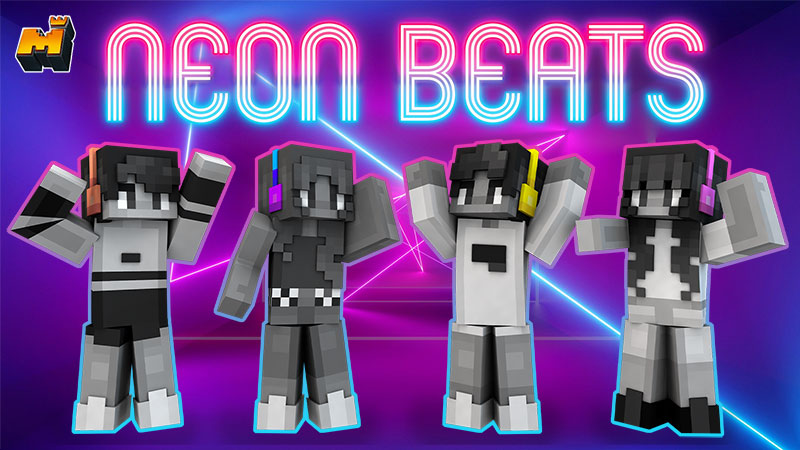 Mineplex's tweet image. Light up your life with this exciting new skin pack! 🎶

Neon Beats features 10 black and white skins each with their own unique colored headphones! Rock out to music with your favorite color in style! 🎧🎵

🔗minecraft.net/en-us/marketpl…