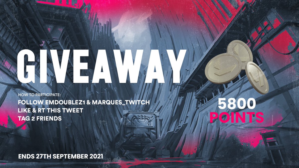 Emzuwu's tweet image. To share my excitement joining the @TENSTARGG TAPз Vulcan team
Ill be doing a 5800 Valorant Points Giveaway (£50)
How to enter:
👤 Follow @Emdoublez1 & @Marques_Twitch
👥Tag 2 Friends
🗣️Like & Retweet
Winner will be drawn on the 27th of September