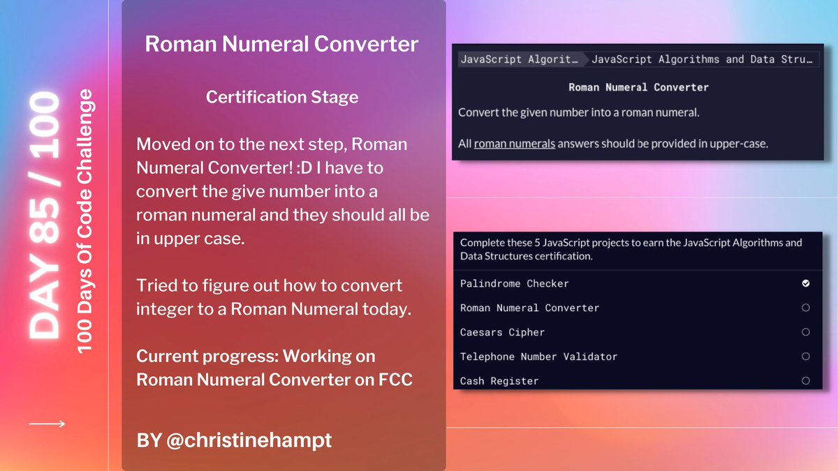 🔥DAY 85 of #100DaysOfCode 🔥

Happy weekends everyone 😍😎✨