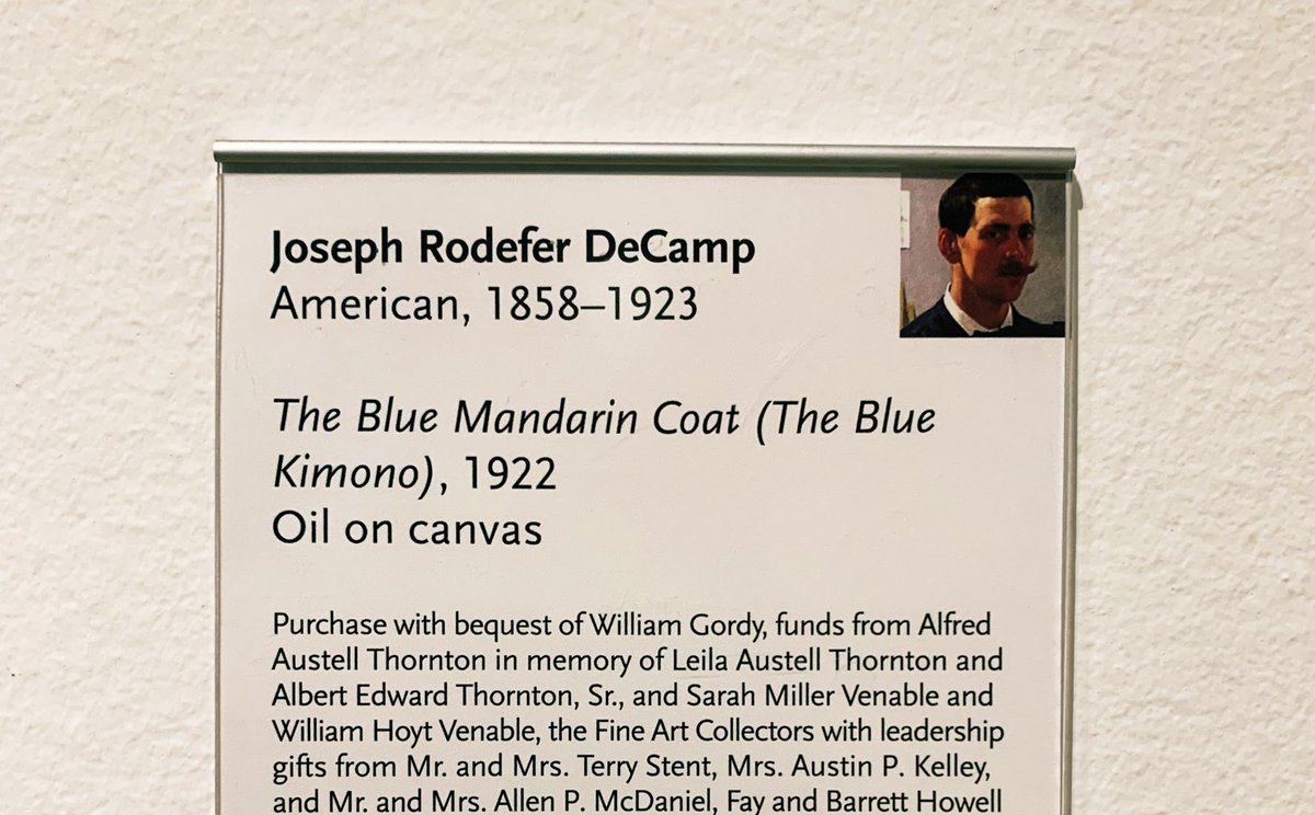 “The Blue Mandarin Coat (The Blue Kimono)”

🤔🤔🤔🤔🤔🤔🤔🤔🤔🤔
#HighMuseum