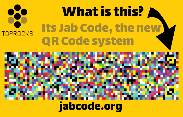 toprocks_io's tweet photo. You might be wondering, what are those pixels under the Toprocks art?
Well we are using the new QR codes, it's Jab Code!
https://t.co/ejDrRPFrRn New era NFTs on #Cardano https://t.co/YUzUb65FBB