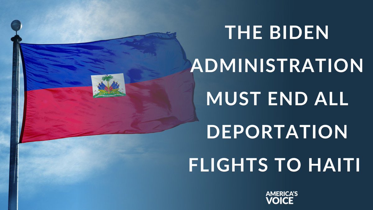 It is inhumane and unlawful to force Haitians back to the violent and unsafe conditions the country is currently facing.

President Biden and his administration must end all deportation flights to Haiti immediately and instead #WelcomeWithDignity