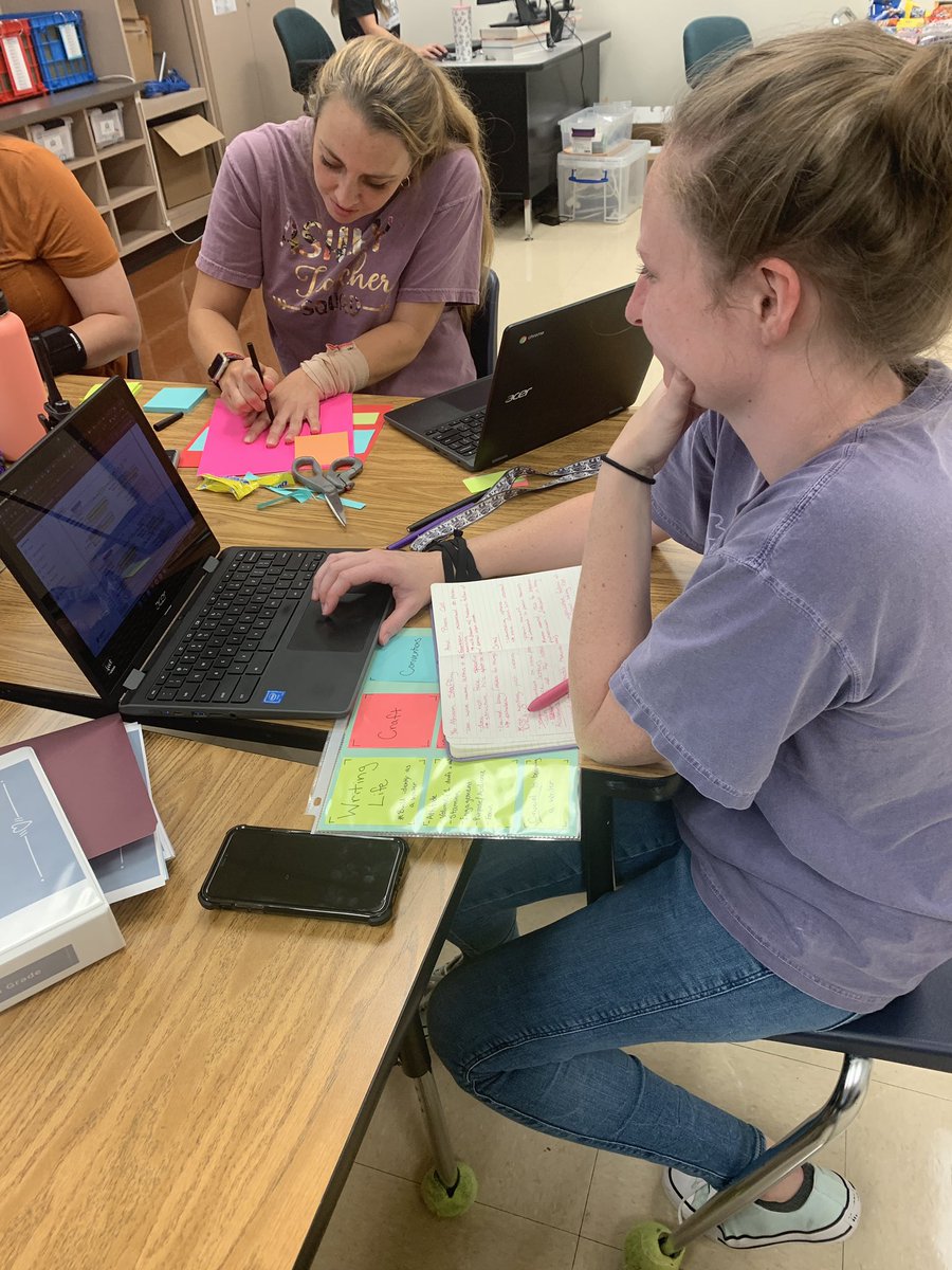 JenRenfro2's tweet photo. Never stop learning! Loved closing the week learning about writing conferences with @sarahwaller81 and my @AshleyElem family.                             @ci_elem @KFrankson3 @KascieBtheAP https://t.co/hg0Ks0M4tB