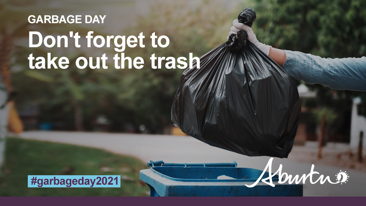 Today is garbage day. Garbage day does not come often, so please remember to take out the trash. Should citizens fail to take out the trash, they will be stuck with garbage until the next garbage day comes around. #COVID19AB #ableg #onyourown #elexn44