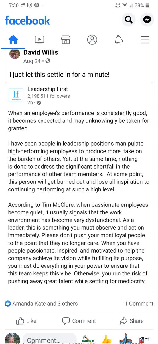 My son posted this on FB today. A good reminder to all those who lead teams. Silence is not always a good thing.