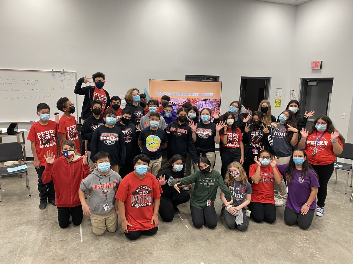 dwp_choirs's tweet image. Thank you ENCORE for a great rehearsal! We are so proud of your leadership and dedication. Keep up the good work! @MrsCisnerosCFB  @DeWitt_Perry @CFBISD  #dwpchoir #youbelonghere #leadership #popchoir