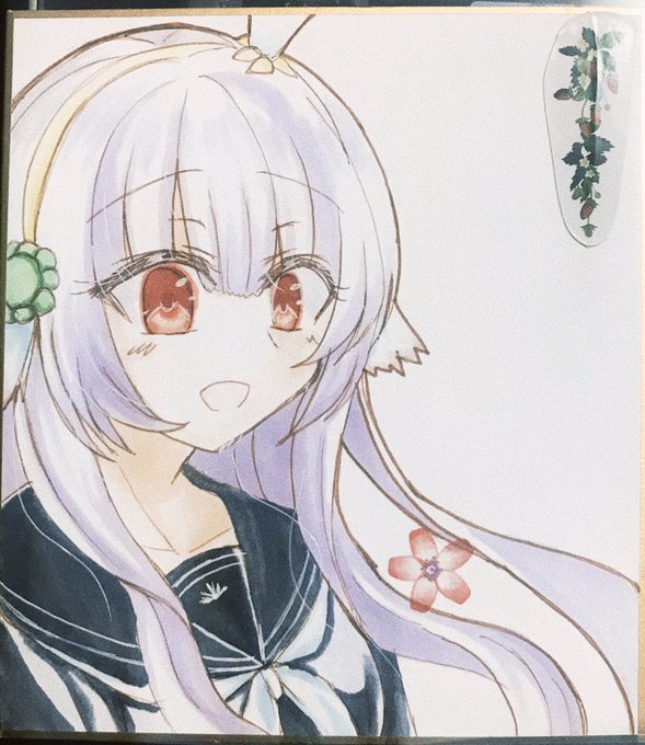 セーラー服のネムノキ様〜じゃぶマイ参加される方は楽しんできてくださいね〜!#花騎士#フラワーナイトガール #フラワーナイトガールイラスト 