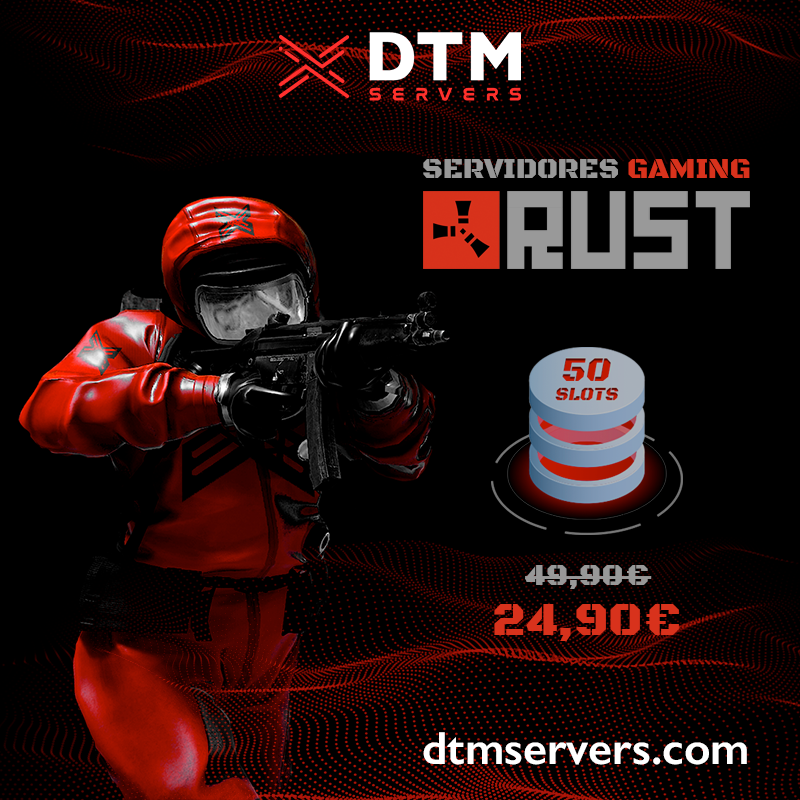 DtmServers's tweet photo. Buscas un servidor configurado y listo para jugar? -> https://t.co/N26yI4gVmT  #dtmservers #rust #ark #minecraft https://t.co/qeoUqTUVNh