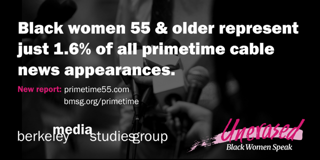 GeenaDavisOrg's tweet photo. Black women 55 and older are experts, thought leaders and deserve a seat at the table, yet represent a scant 1.6% of PrimeTime cable appearances. PrimeTime 55+ Directory is a solution to the invisibility. https://t.co/jmo2oFYQm8 #UnerasedBWS #PrimeTime55+ https://t.co/uhIcp6iqGp