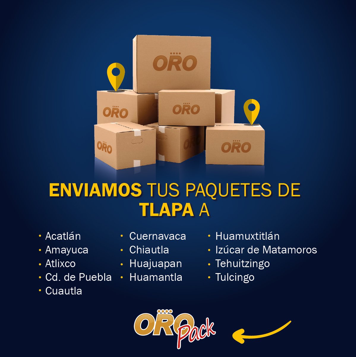 OroAutobuses's tweet photo. Si necesitas hacer un envío y te encuentras en Tlapa de Comonfort, aquí te compartimos los puntos a los que llegamos. #TomaNota #OROPack #ServicioDePaquetería #Tlapa #Guerrero https://t.co/HXiWXvS6aI