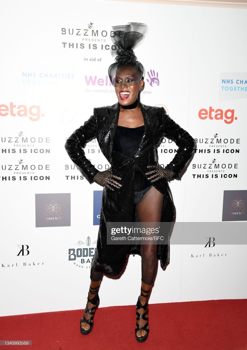 Superstar music icon @GraceJones at The Icon Ball tonight - led by @nickede. 📸 @GarethGetty for @GettyImages