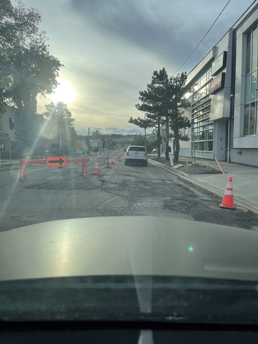 Can someone please explain why suddenly and all at once every street in Calgary looks like this? #cityofcalgary #Calgary #yyc #crowchild #crowchildtrail