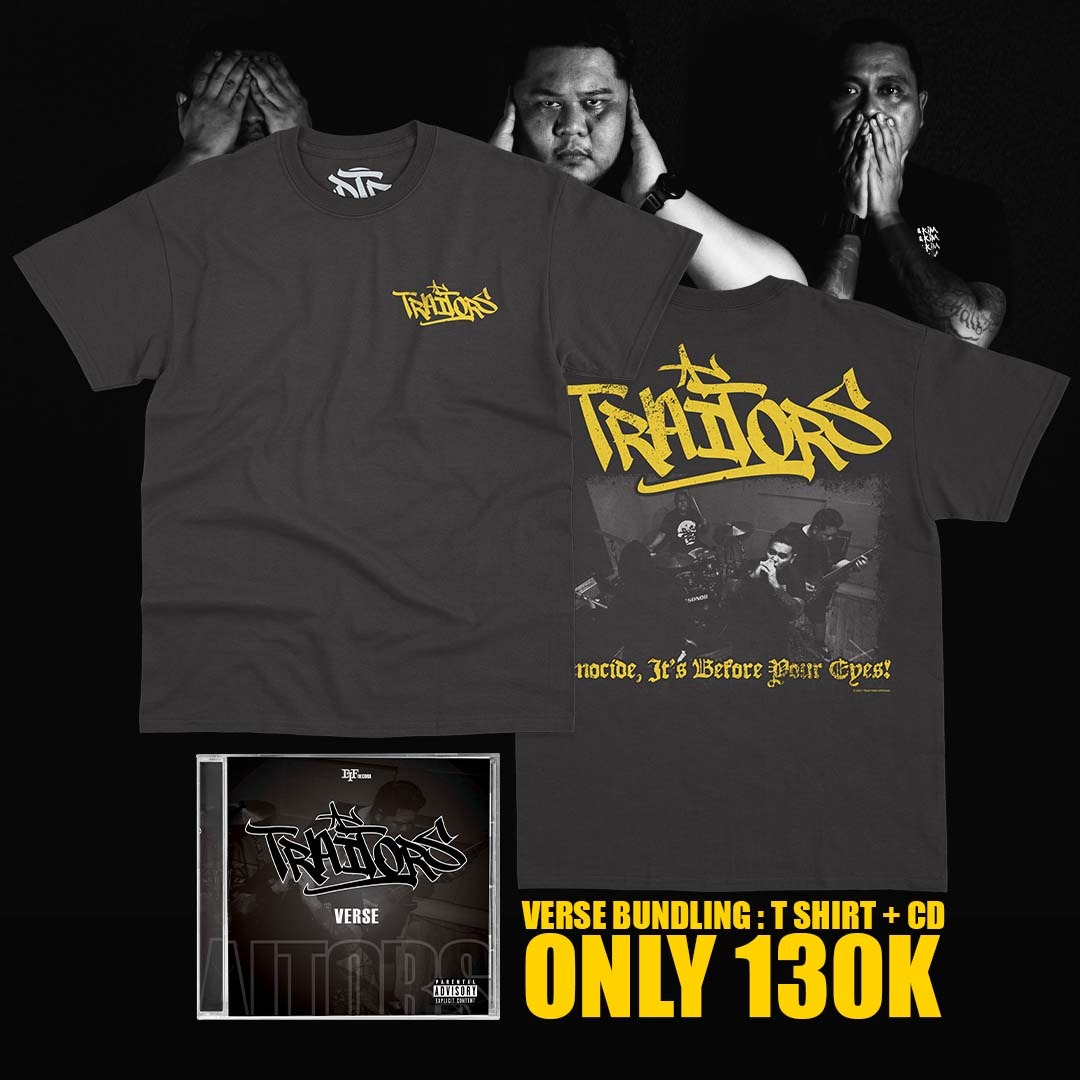 traitors_hc's tweet image. Our official limited edition Tees bundling with our Compact Disc are available!

Merch drop only for our beloved brothers and sisters worldwide.

Any orders made today will be shipped immediately hit the link on bio 👉 📩